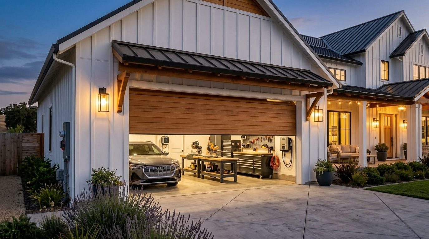 Locke Garage Door Repair Garage Door Gliding Open Revealing Warm Illuminated Interior